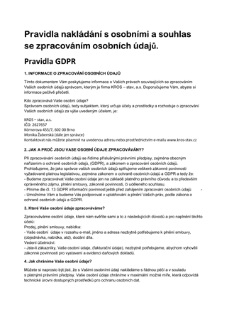 GDPR - pravidla